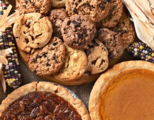 Table of Thanksgiving desserts